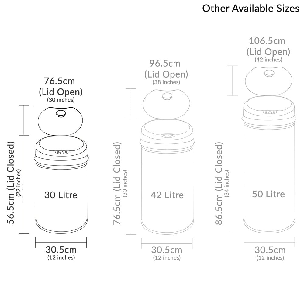 Under sink 30 litre bin for 450mm unit