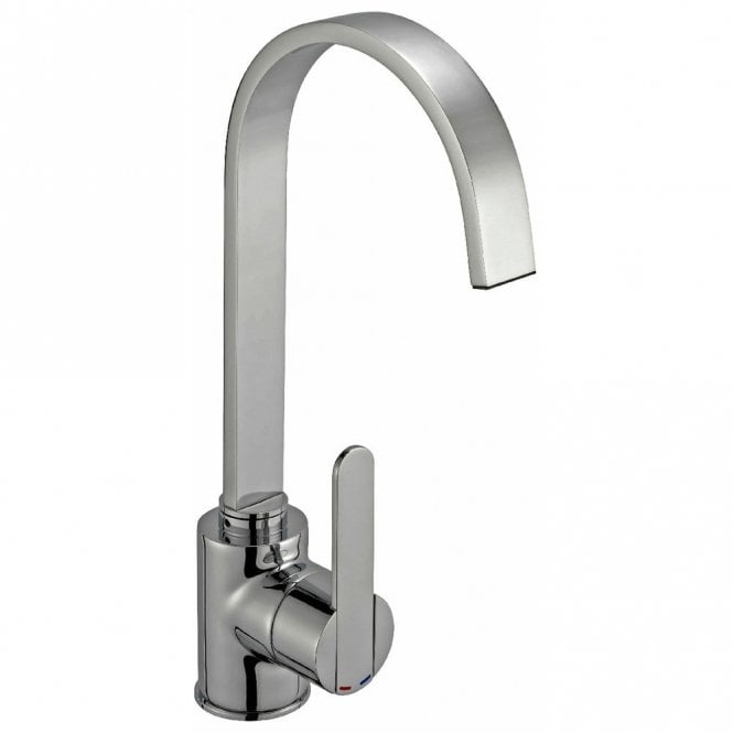 Reginox Amur Brushed Steel Single Lever Kitchen Sink Mixer Tap Single